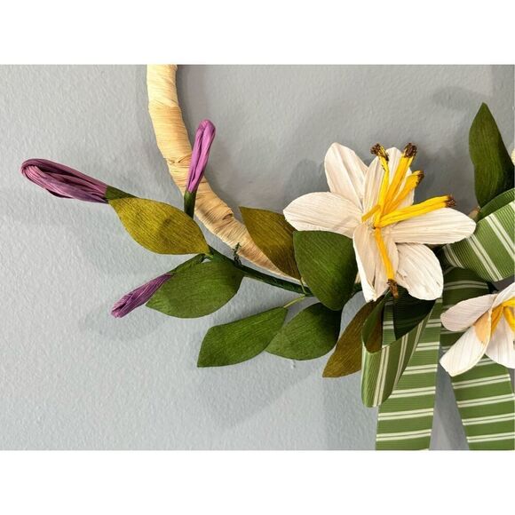 Target Threshold Bunny Floral Wreath - Picture 7 of 9